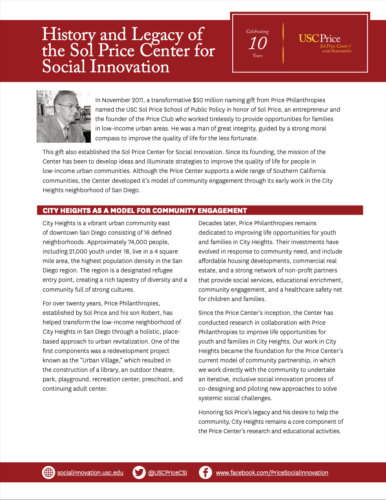 PDF image of Social Innovation One-pager